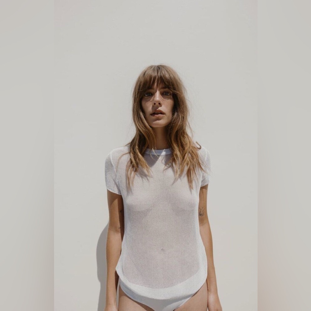 Zara Mesh Top